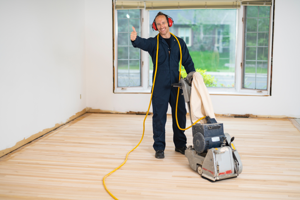 School floor sanding in West Brompton